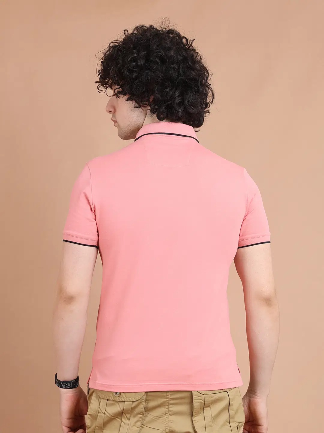 cotton regular fit solid half sleeves men's v neck t shirt maroon ( pack of 1 )