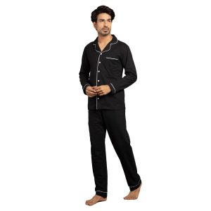pack of 1 night sets for men's ( black )